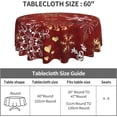 thumbnail image 5 of Christmas Tablecloth 60 Inch Round Winter Table Cloth Xmas White Gold Snowflake TableCloths Waterproof Wrinkle Resistant Polyester Table Cover for Home/Kitchen/Dining Room/Party/Outdoor Picnic, 5 of 6