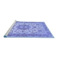thumbnail image 2 of Ahgly Company Machine Washable Indoor Rectangle Persian Blue Traditional Area Rugs, 6' x 9', 2 of 4