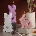 thumbnail image 5 of ZPAQI 3D Heart Rabbit Silicone Mold DIY Animal Aromatherapy Candle Gypsum Soap Molds For Valentine's Day Gift, 5 of 18