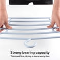 thumbnail image 4 of Dvruxg 5-Tier Multifunctional Pants Hanger Rack - Space Saving Closet Organizer for Pants, Belts & Ties - Durable Plastic Clips, 4 of 5