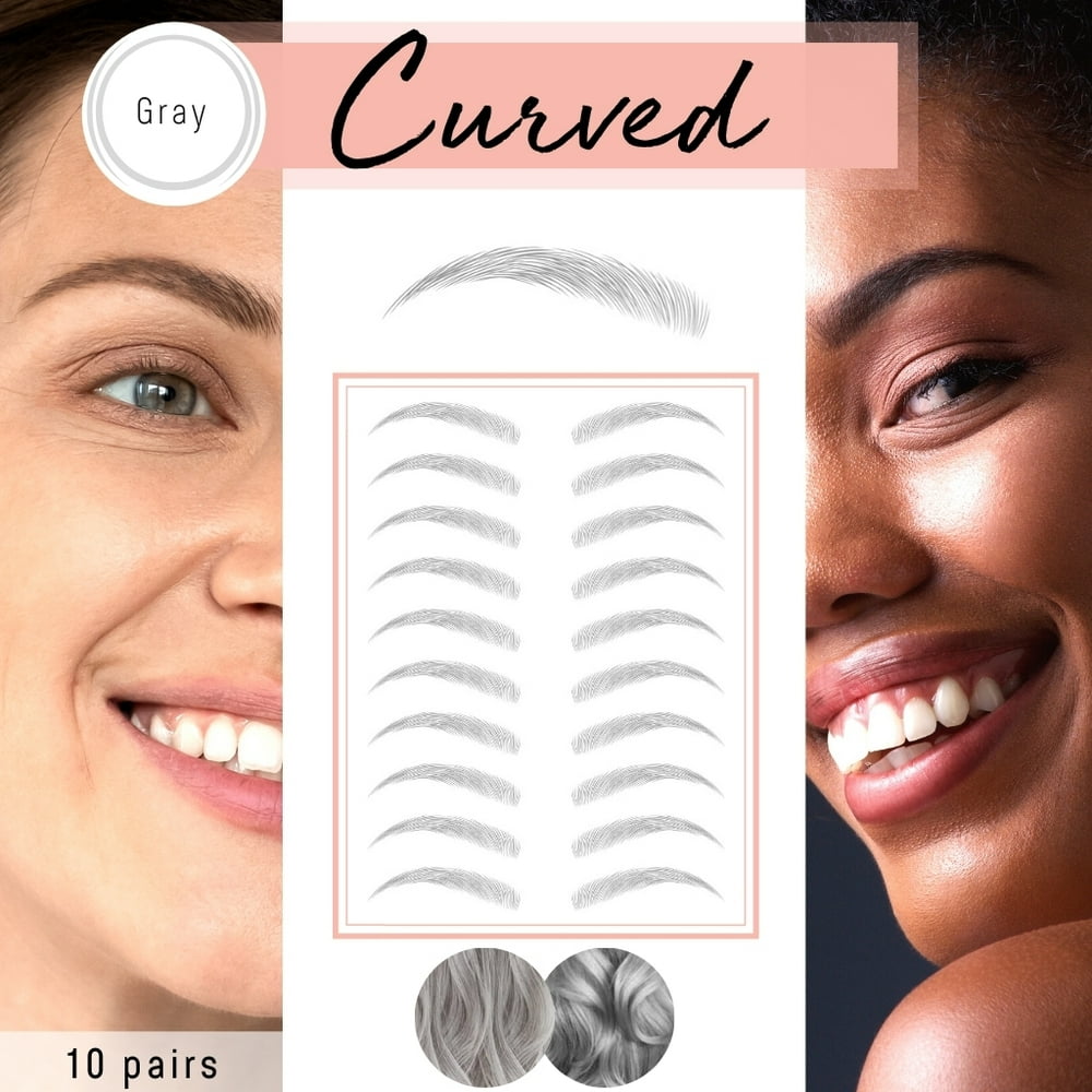 Temporary Eyebrow Tattoo Brows by Bossy Temporary Eyebrow Tattoo | 8 Colors & 6 Styles