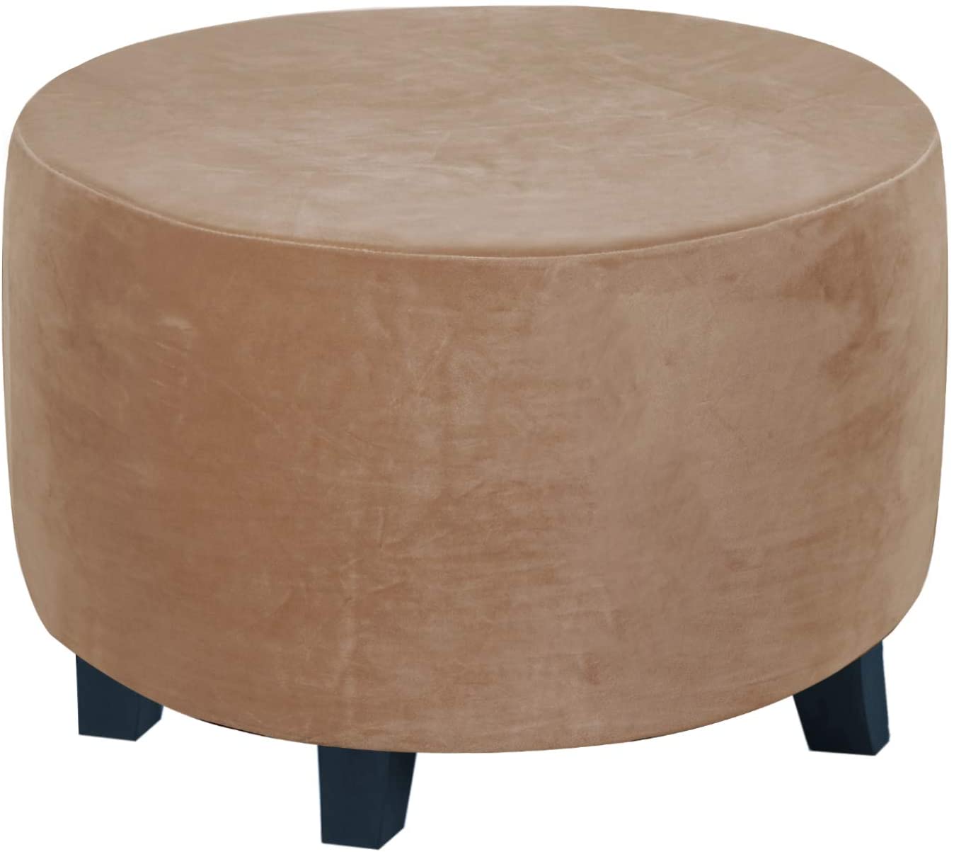 Round Ottoman Slipcover Ottoman Covers Slipcover Footstool Protector