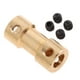 thumbnail image 5 of Acoplador de eje flexible de latón, conector de motor de acoplamiento rígido de 4 mm a 4 mm, 5 of 7