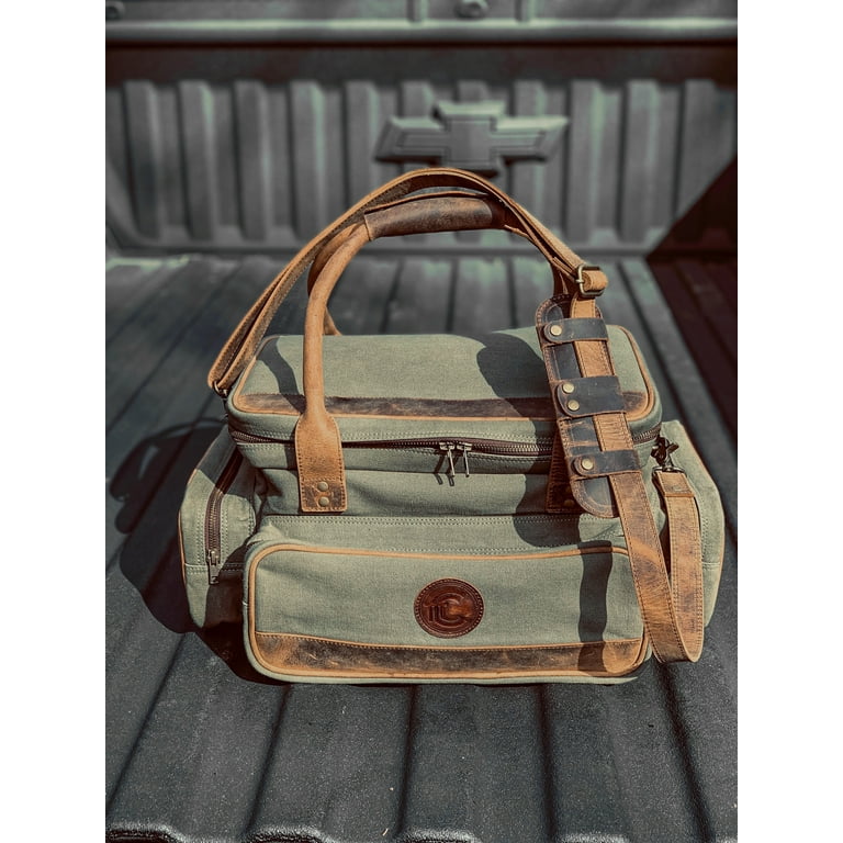 Outdoor Leisure Products Canvas and Leather Field Bag for Outdoor Leisure Products Canvas and Leather Field Bag for