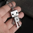 thumbnail image 2 of Colgante de robot de acero inoxidable, collar retro punk, lindo collar de robot pequeño, colgante de articulación móvil, regalo de joyería para hombres y mujeres, 2 of 5