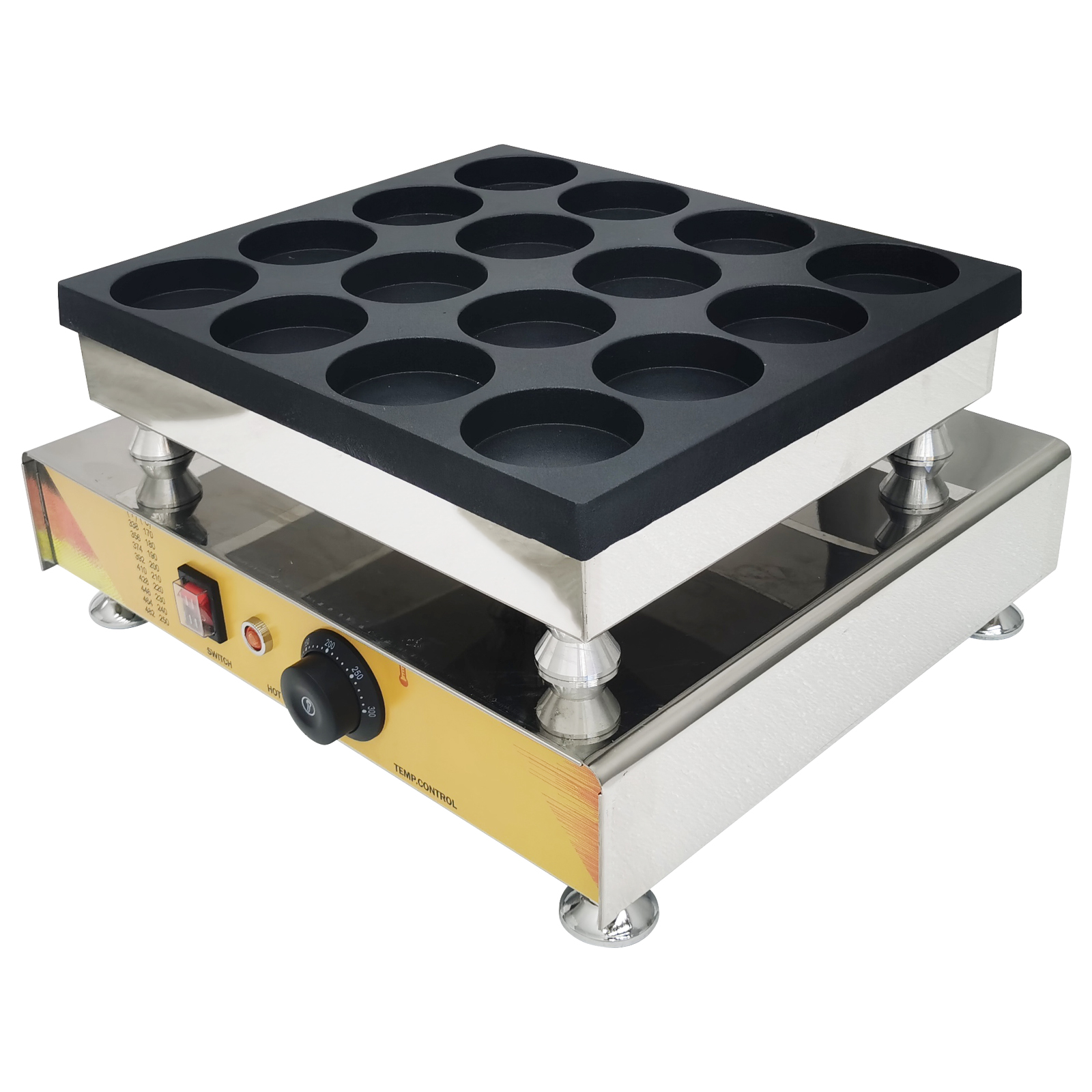 Techtongda 16pcs Nonstick Electric Red Bean Cake Waffle Maker Machine