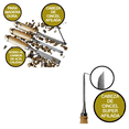 thumbnail image 3 of Juego de Cinceles de Madera BLOOSOM 12 piezas tallado Carpintero, 3 of 4