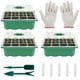 thumbnail image 3 of Billuyoard Paquete de 3 Mini invernadero para bandeja de siembra Bandeja de siembra con tapa 12 celdas por bandeja Semillas para plantar para Jardín y Patio, 3 of 6