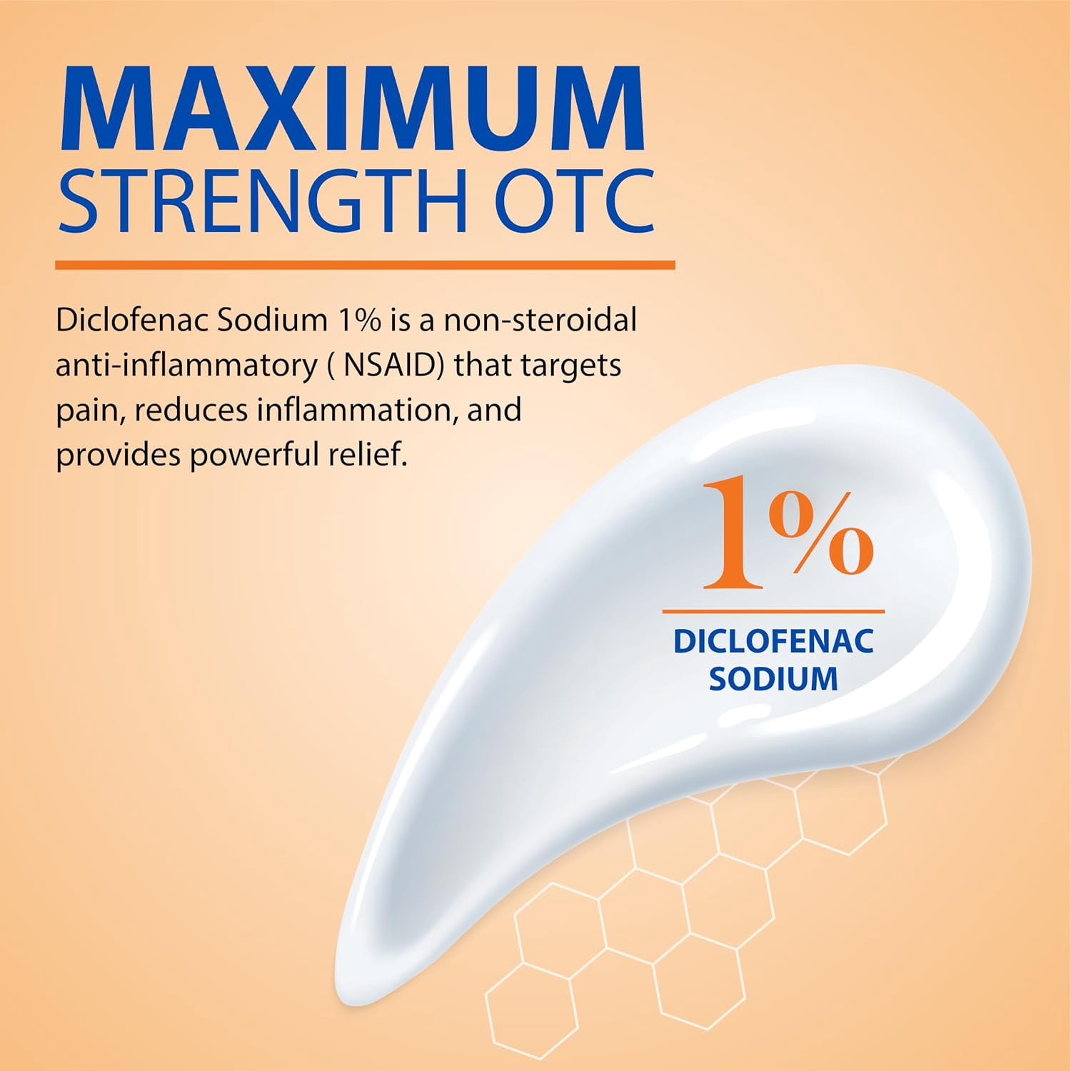 Curist Diclofenac Sodium Topical Gel 1% 5.29 oz (150 g) Arthritis Relief Diclofenac Cream 1% OTC