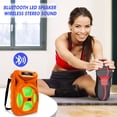 thumbnail image 7 of Technical Pro 8" Portable 500 Watts Bluetooth Speaker with Woofer and Tweeter, Festival PA LED Speaker, USB Card Input & True Wireless Stereo, 7 of 7