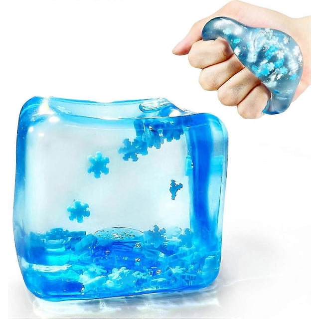 2025 Ice Cube Squishy Toys Stress Balls for Kids/Adults Autism Sensory Toys Squishy Stress Ball, Squeeze Sugar Ball Party Favors Stress Toys, Stress R