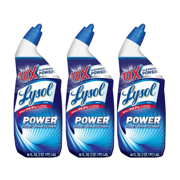 Lysol Power Toilet Bowl Cleaner, 72oz, Fights Toilet Rings & Stains ...
