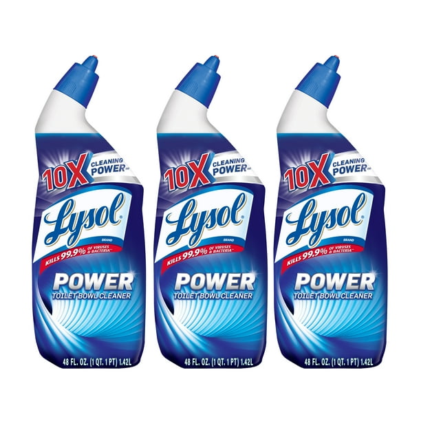 Lysol Power Toilet Bowl Cleaner, 72oz, Fights Toilet Rings & Stains
