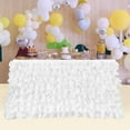thumbnail image 2 of Falda de mesa de postre cómoda y elegante, decoración de tela para decoración de adornos para fiesta de boda, 2 of 8