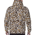 thumbnail image 7 of Pofeuu Leopard Print Mens Casual Hooded Collar Drawstring Hoodies Pullover Sweatshirts Casual Long Sleeve Shirts-4X-Large, 7 of 7
