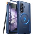 thumbnail image 1 of Funda Oneagle Magnética con Protector de Pantalla para Samsung Galaxy Z Fold 7 con Ranura para S Pen, Azul Translúcido, 1 of 7