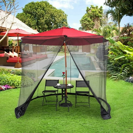 Gymax 9 10ft Umbrella Table Screen Cover Mosquito Bug Insect Net Outdoor Patio Netting Walmart Canada