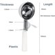 thumbnail image 2 of KAIYANG 1 cuchara de acero inoxidable para puré de patatas y helado de frutas, práctica cuchara para alimentos de cocina (blanca, 8 cm) 8 cm blanco, 2 of 5