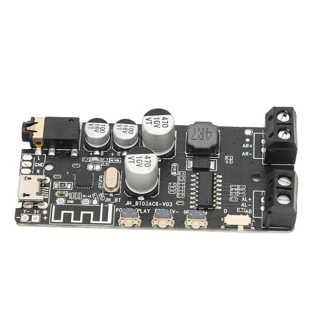Placa amplificadora tarjeta amplificadora estéreo componente PCB bricolaje 2 canales con control de botón para computadora portátil