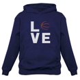 thumbnail image 1 of Tstars Womens Basketball Sport Shirts Cool Love Basketball Best Gift for Basketball Fans Team Gift Ideas for Women Hoodie, 1 of 3