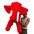 thumbnail image 1 of Big Plush® American Made Giant Stuffed Red Elephant 48 Inch Huge Stuffed Animal, 1 of 7