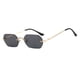 thumbnail image 1 of Gafas de sol rectangulares Minnieouse con visión clara y protección estilo punk Lentes Oro gris negro, 1 of 6