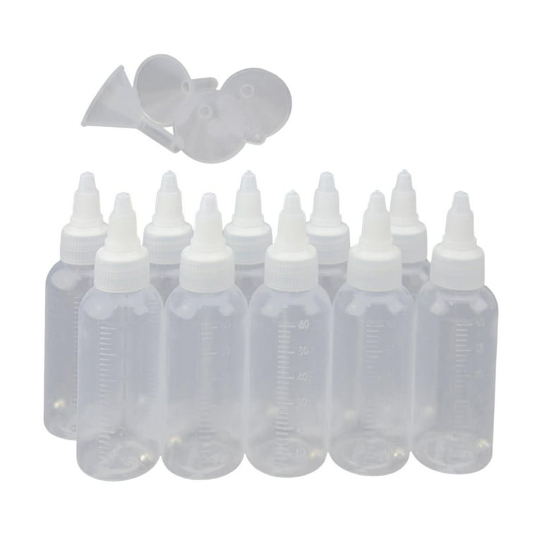 10x Paint Bottles 60ml Small Multifunctional Container Transparent Empty  Bottle Empty Airbrush Paint Bottles for Crafts Art