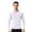 White, variant on Men's Compression Shirt Long Sleeve, Athletic Workout T-Shirt & Active Sport Top, Muscle Support Baselayer for Running, Gym, Fitness Training & Cold Weather Black L