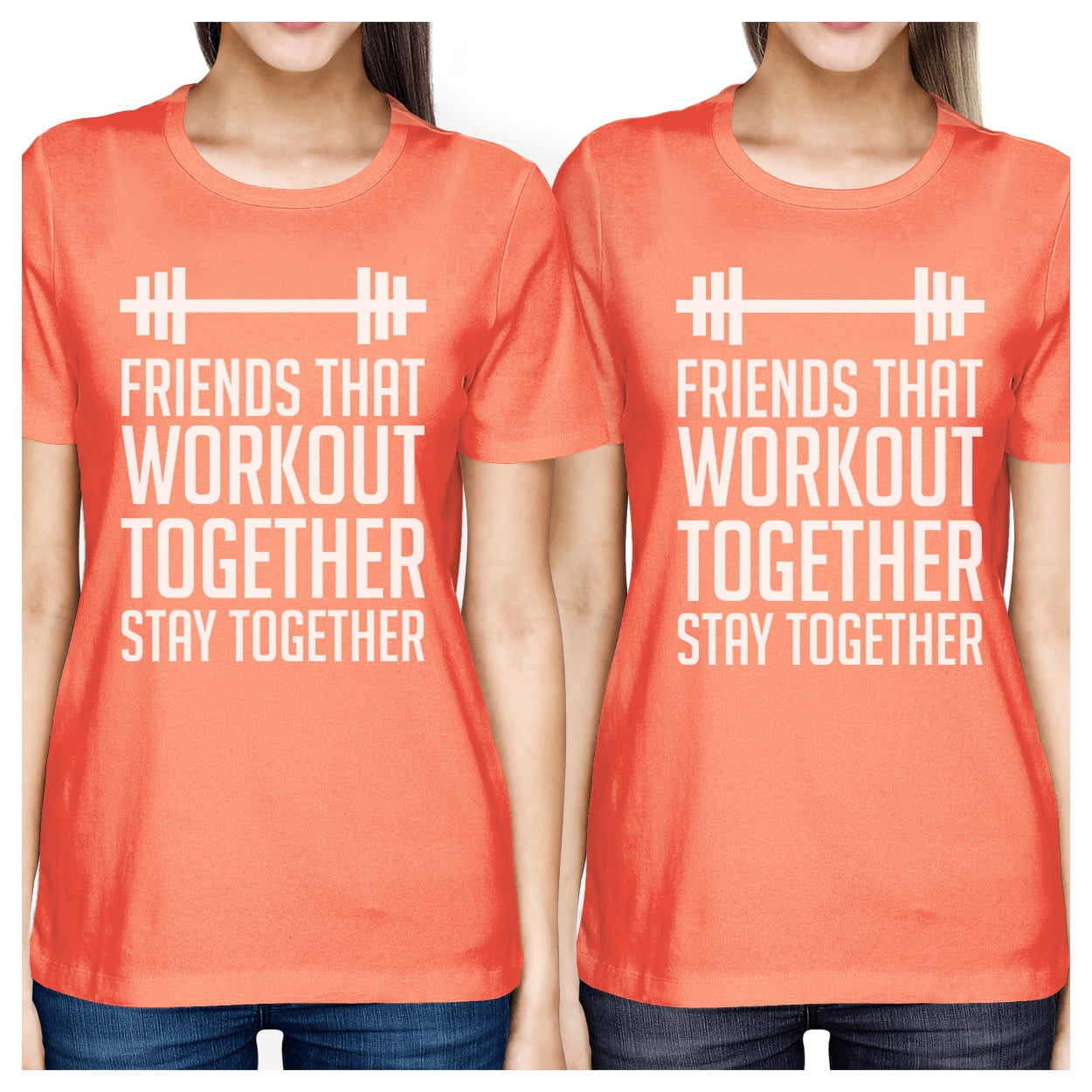 peach workout shirt