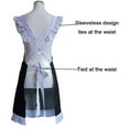thumbnail image 5 of Fashion lace floral apron Frill Lace Polka Dot Kitchen Cooking Aprons for Women with Pockets Cross Back kitchen apron home anti-fouling and oil-proof apron, 5 of 8