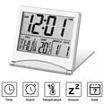 thumbnail image 1 of Réveil Numérique Pliant LCD, Station Météo de Bureau, Mini Horloge Électronique de Voyage pour Décoration Intérieure, 1 of 10