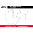 thumbnail image 3 of Body Armor Awning 20023 270 Series; Roof Basket/Bed Rack Mount; Retractable; 90-1/2 Inch Width x Four Triangular Panels; Grey; Polyester; With Guide Ropes/Pegs/Hardware/Instructions, 3 of 14