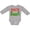 AC-Heather Grey, variant on Inktastic Nice Until Proven Naughty with Holly and Gingerbread Man Boys or Girls Long Sleeve Baby Bodysuit