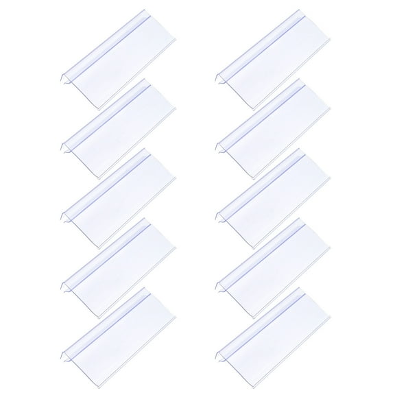 10pcs Retail Shop Price Tag Label Holder Clear Plastic Supermarket Label Holders