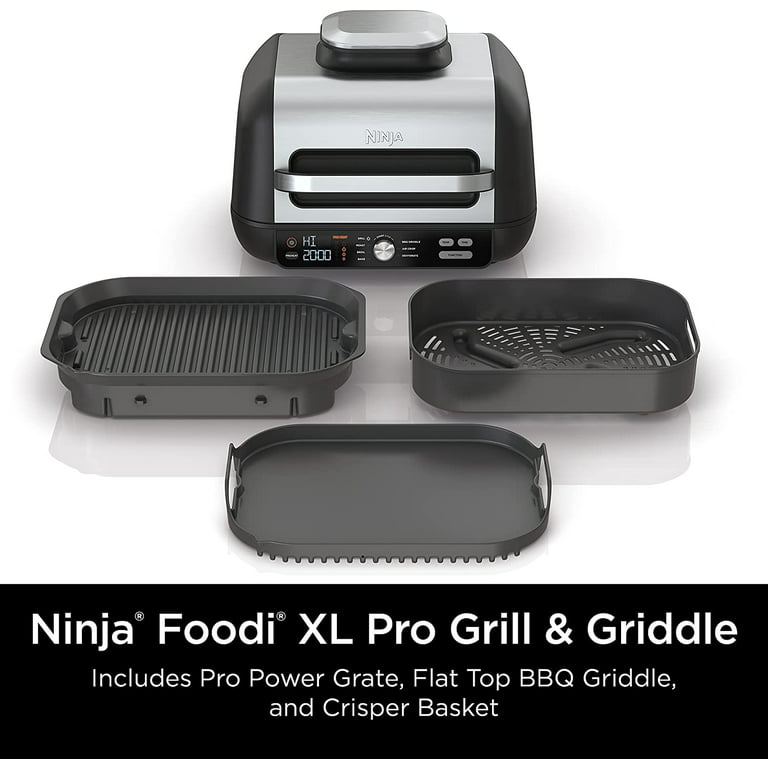 Ninja IG601 Foodi XL 7-in-1 Indoor Grill Combo, use Opened or Closed, Air  Fry, Dehydrate & More, Pro Power Grate, Flat Top Griddle, Crisper, Black, 4  Quarts - Coupon Codes, Promo Codes