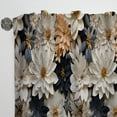 thumbnail image 3 of Designart "Golden White Tropical Bliss II" Floral Curtain Panels, 3 of 6