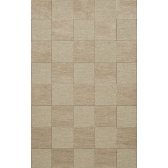 Dalyn Dover Area Rug DV15 Dv15 Linen Checkered Boxes 5' x 8' Rectangle