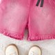 thumbnail image 5 of Conjunto de 3 piezas de boina con pantalones cortos de manga larga y tiras para niños, pantalones cortos con cuentas y flores grandes, top de poliéster para niña, 5 of 5