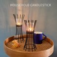 thumbnail image 3 of Candelero Decoración del hogar Lámpara de hoja pequeña Lámpara de vela LED Artesanía de hierro Wmkox8yii fhajkh2486, 3 of 8
