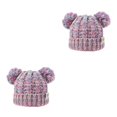 thumbnail image 3 of Guardurnaity Sombrero Fluffy Pompoms Balls Headgear Good Warmth Retention Caps para niños Type6 NO6, 3 of 6