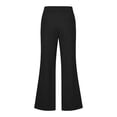 thumbnail image 5 of WERYOUNG School Uniform For Girls High Waist Solid Color Flared Leg Trousers Kids Girls Loose Fit Back To School Pants 13-14 Years, 5 of 6