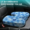 thumbnail image 4 of Premium Dog Pattern Memory Foam Seat Cushion Ergonomic Chair Pad for Office Chair, Car, Airplane & Bleachers Sciatica, Tailbone Hip & Back Pain Relief - Chair Cushion for Long Office Workers., 4 of 5