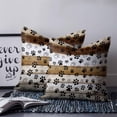 thumbnail image 3 of Brown Paw Print Decorative Pillowcase 20''x20'', Vintage Farmhouse Country Wooden Grain Throw Pillow Covers Soft Cushion Case for Couch Sofa Bedroom Living Room, Pillowcase Boho Decor, 3 of 8