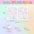 thumbnail image 4 of 2Pcs Bubble Wall Decals Under The Sea Birthday Party Decor Ocean Bathroom Sticker Colour Bubble Ocean Background for Laundry Room Bedroom Living Room, Color 3, 4 of 6
