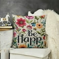 thumbnail image 3 of Pillow Cover, with Colorful Flowers Square Home Decorative Throw Pillowcase for Men/Women, 3 of 6