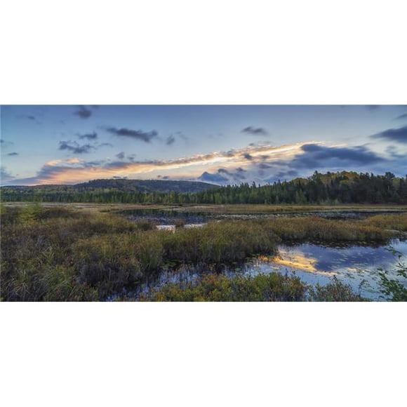Posterazzi DPI12271034 Sunrise Colors The Autumn Sky Above Costello Creek in Algonquin Park - Ontario Canada Poster Print - 22 x 10 in.