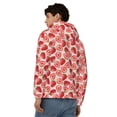 thumbnail image 4 of Goofa Cute Strawberry Pattern Mens Full-zip Hoodie, Zip-up Pullover Hooded Sweatshirt, Kangaroo Pocket Hoodie Ideal for Daily Wear, Travel, and Home-X-Large, 4 of 5