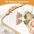 thumbnail image 4 of TBKLEY Arched Wall Mirror for Bathroom, 20"x30" Metal Beaded Frame Decorative Accent Mirror, Baroque Inspired Wall Decor, Gold, 4 of 6