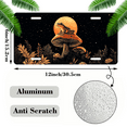 thumbnail image 2 of 1 Pcs 2D Flat License Plate Covers & Frames, Frog on Mushroom For Decorative Front, Waterproof For Decoration Aluminum License Plate Covers & Frames Cover For Men Women, 12" X 6", 2 of 7
