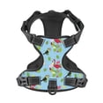 thumbnail image 4 of Lsque Flamingos And Tropical Plants Dog Harness, No-Pull Pet Harness with 2 Leash Clips, Adjustable Soft Padded Dog Vest with Easy Control Handle for Large Dogs-Large, 4 of 9